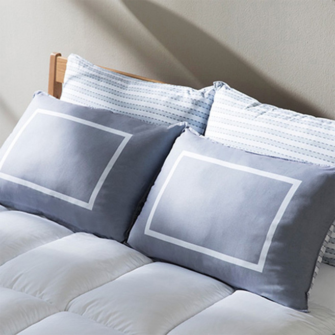 홈랩 오리지널 기절베개 + 베개커버 세트 1개세트, 아이보리 + 그레이