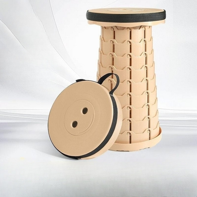 DOA 낚시 접이식 스툴 캠핑 야외 의자, 강화 버전 - 2개 블랙 레드