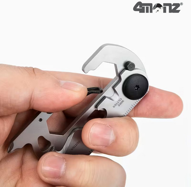 [공식] 4MENz 13in1 퍼펙트-폴딩툴 카라비너 EDC 긱키 멀티툴 스테인레스 키체인 스포크렌치, 1개, 9in1 퍼펙트-폴더