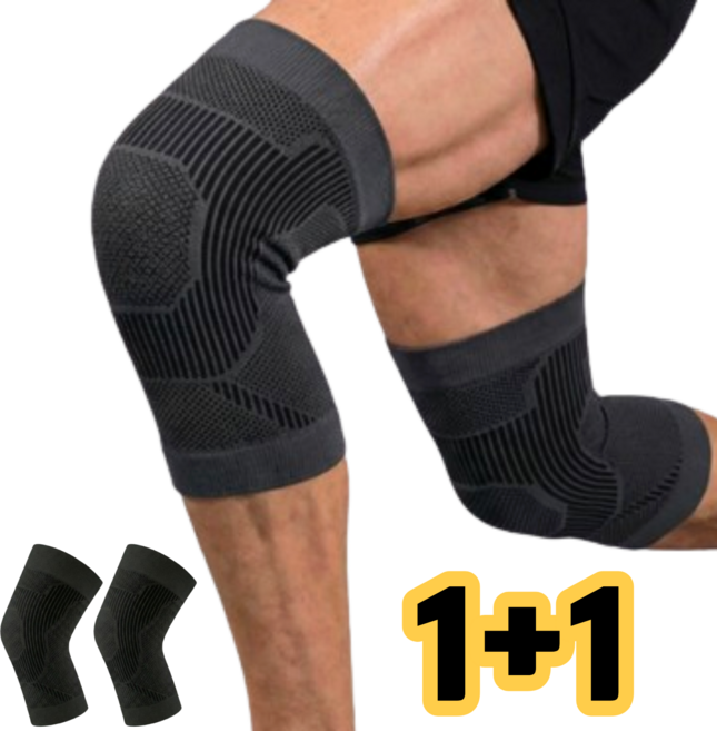 차머덕트 무릅 슬개골 고탄력 저자극 무릎보호대, 검정, 1세트