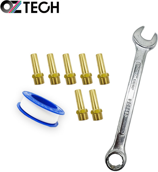 오즈테크 업소용 화구 AS 노즐 교체세트 간택기 가스 버너 부속 가스렌지 링구버너 부품, LPG 노즐세트