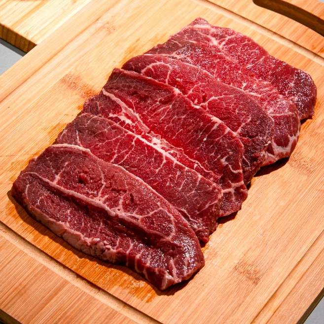 소 갈비살 부채살 목등심 프라임 초이스 등급만 손질완료 띵작상점, 소부채살, 1개, 1kg