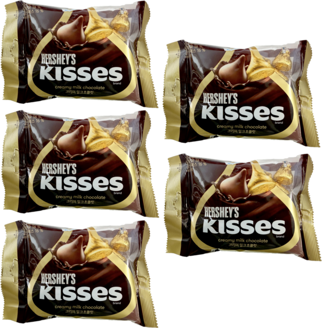허쉬 키세스 크리미 밀크초콜릿, 150g, 5개