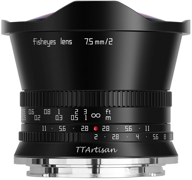 티티아티산 니콘 Z 마운트 APS-C 어안렌즈 7.5mm F2 블랙