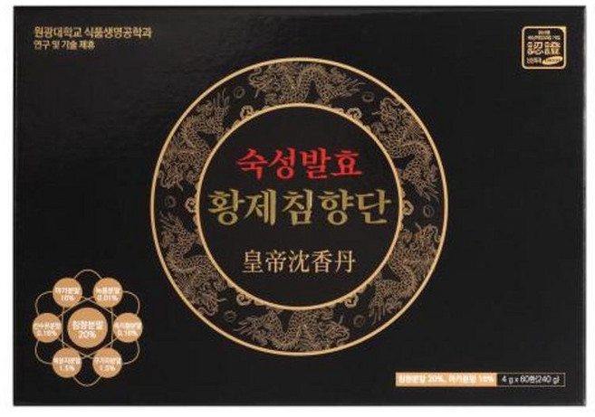 침향25%+마카12% 명품 발효숙성 황제침향단 60환+무료체험분 3환, 60개, 4g