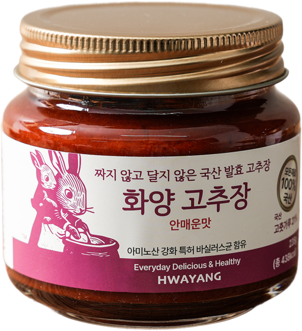화양 완전 안매운 속 편한 순한 무첨가 전통 발효고추장(안매운맛), 235g, 1개