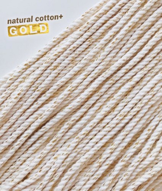 금사 볼타입 면로프(90합 120합) 마크라메 재료, 금사_볼_120합, 1개