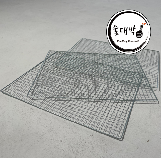 숯대박 바베큐 석쇠 사각 그릴 태망, 5장씩 포장, 60개