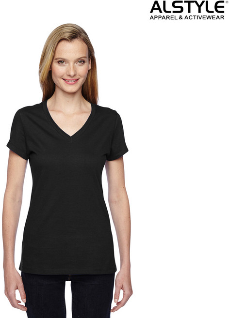 트리플에이 5500 여자 브이넥 반팔 티셔츠