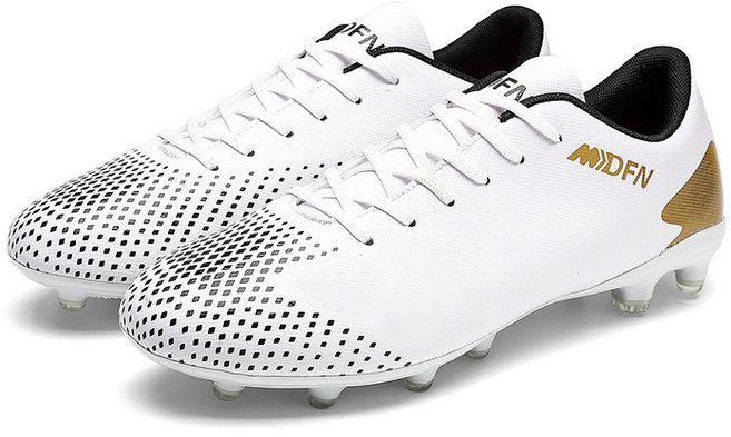 축구화 미끄럼방지 초경량 발편한 성인 풋살화 골든 블랙 운동화