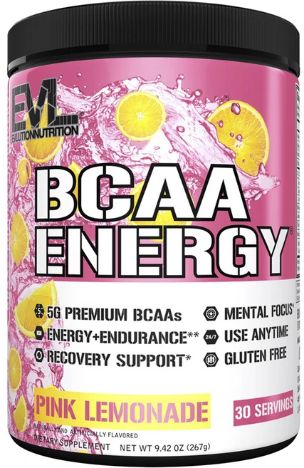 EVLUTIONNUTRITION BCAA 에너지 핑크 레모네이드, 1개, 267g - 쿠팡