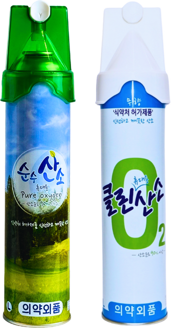 휴대용 산소캔 1+1 대용량 산소 호흡기 식약처인증, 1세트
