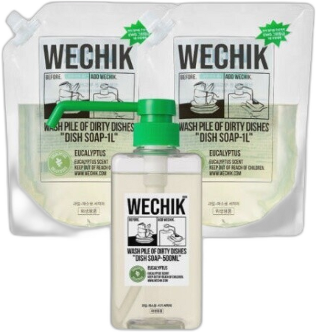 위칙 멀티플 주방 세제 + 리필, 1개, 1L