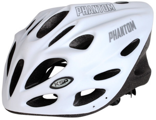 팬텀 헬멧 MV21 주니어 성인 자전거 인라인 킥보드 운동용 안전모, 화이트, 1개