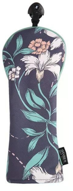 하와이 스타일 프린트 골프 클럽 헤드 커버 드라이버 페어웨이 우드 하이브리드 3 개 세트, Fairway Cover L