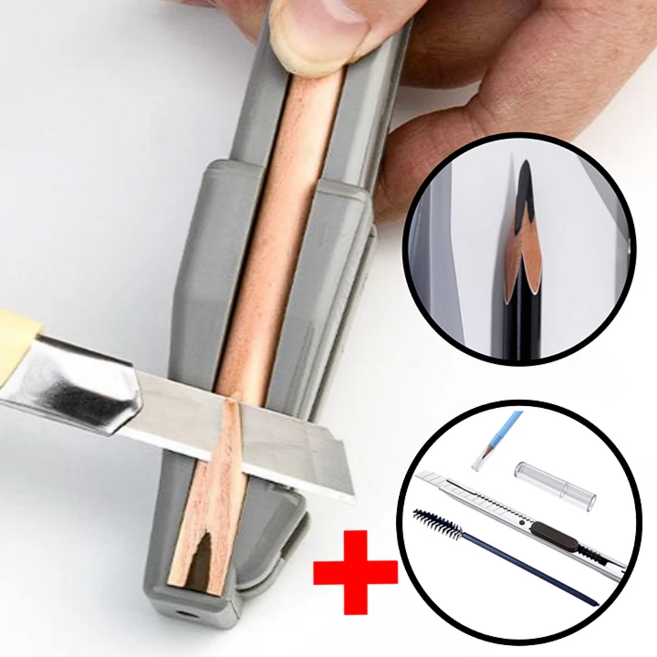 별오점 아이브로우 깍기 펜슬 샤프너 커터칼 4종, 1세트, 샤프너 4종세트