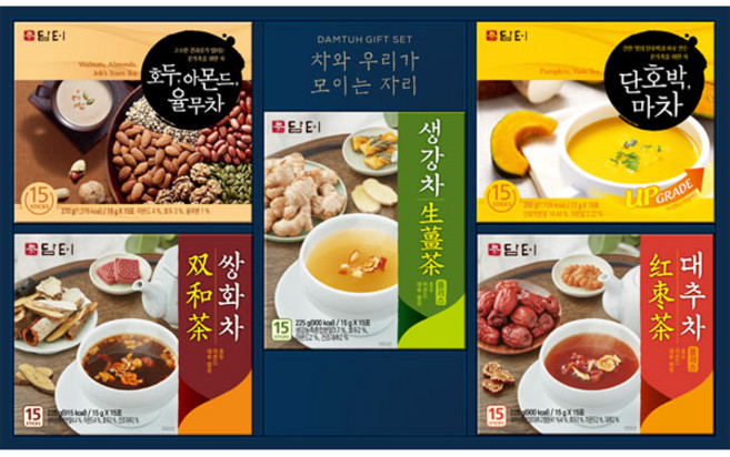 담터 12-2호 차 선물세트 + 쇼핑백, 5종, 1세트