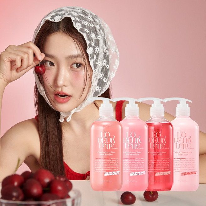 로더렛 샴푸+트리트먼트+바디워시+바디로션 500ml 4종, 1개