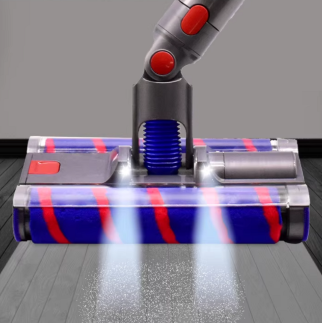 다이슨 청소기 헤드 V7V8V10V11V15 더블 LED 롤러 소프트 롤러 헤드, 1개, V7V8더블헤드