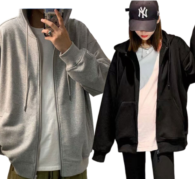 두루머리 여성 남자 오버핏 후드집업 ENFL