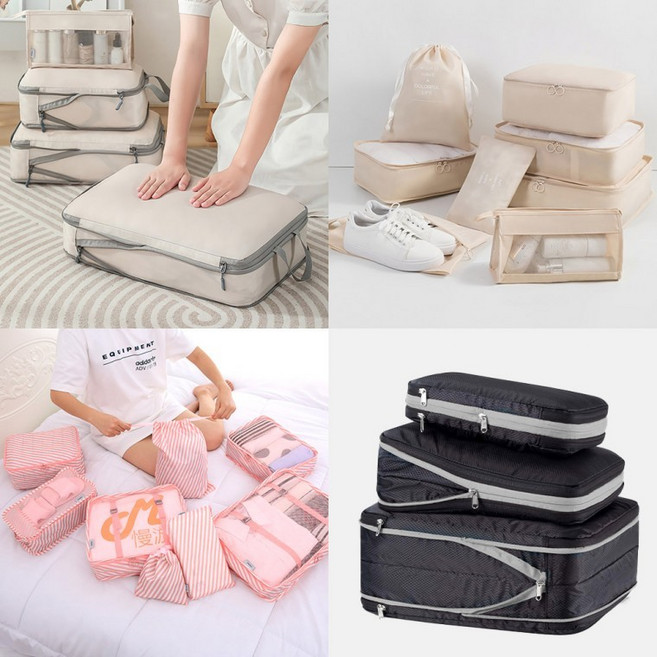 여행용파우치8종세트 압축파우치3종세트 여행용가방 다용도 멀티파우치