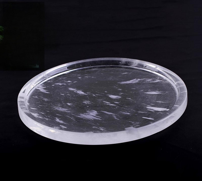 구이판 수정 불판 원형 크리스탈 그릴 숮불판 삽겹살 투명 구이 고기불판, 200x25, 1개, 1cm