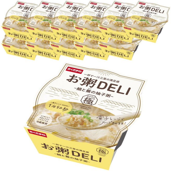 Okusama 粥熟食 真鯛與蕪菁柚子粥, 12個, 50g