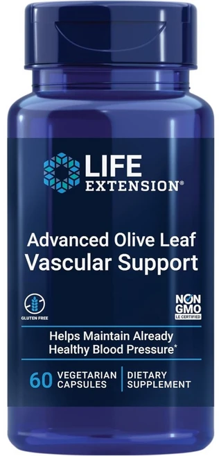 라이프익스텐션 어드밴스 올리브잎 바스큘라 서포트 60 캡슐 베놀레아 셀러리 올레유로핀, 1개, 60정 - 쿠팡