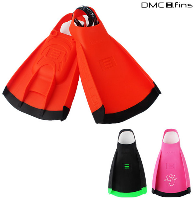 DMC 리펠로 숏핀+메쉬가방 세트 오리발 수영 스노클장비 스쿠버, 오렌지