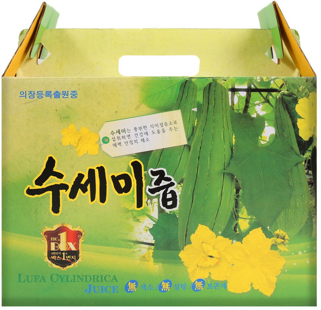 건강중심 국산 수세미즙 엑기스 수세미차, 60개, 100ml