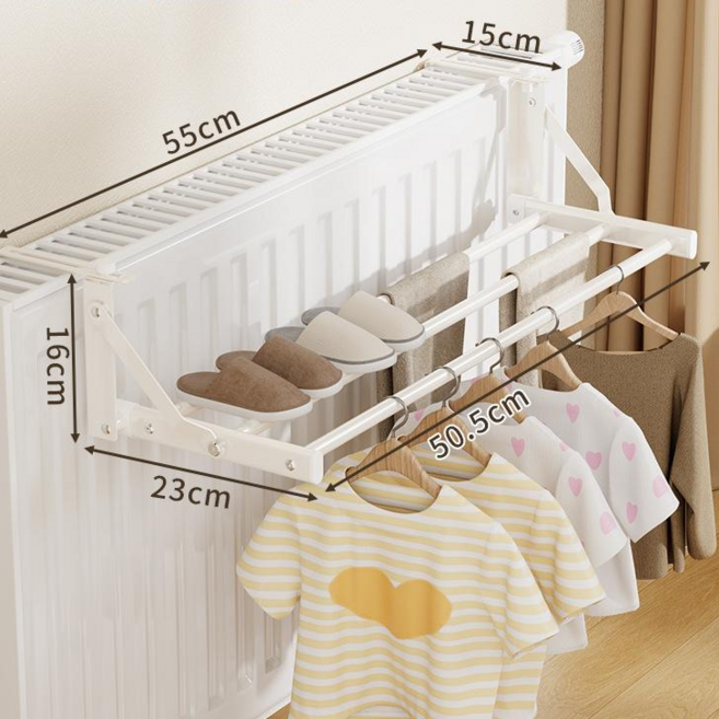 하이쉰 무타공 건조대 전용 접이식 건조대 행거걸이 가정용 양말 발코니 빨래 건조, 화이트