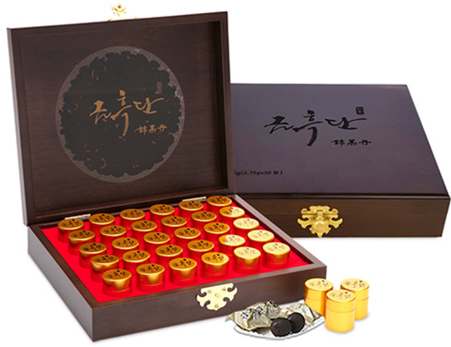 흑삼으로 만든 금흑단 30환 / 목함 전용박스 / 선물세트 추천, 1세트