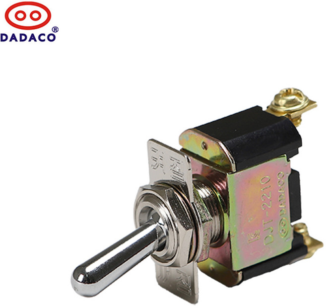 참조명 매입형 토글스위치 2단 ON-OFF DJT 2210C 볼트식 125V 10A, 1개