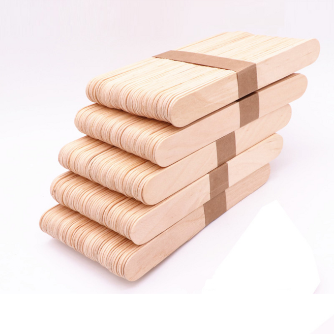 고래아트 고급 원목 하드바 대 아이스크림막대 왁싱막대, 250개