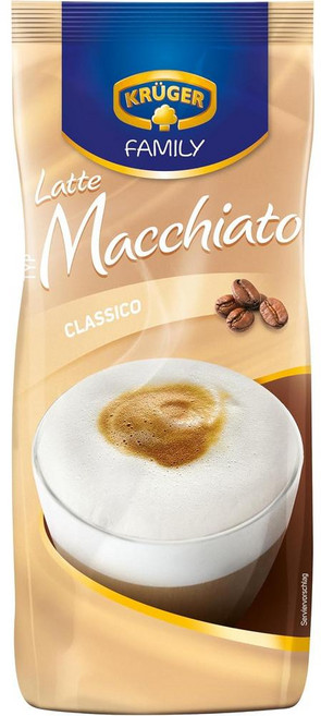 독일 크루거 KRUGER Family Latte Macchiato 클라시코 라떼 마끼아토 드링크 파우더, 500g, 6개