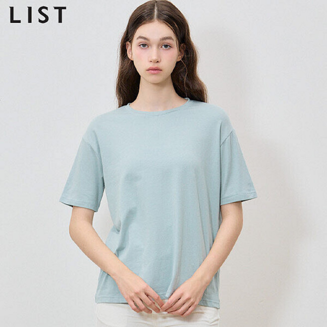 리스트 리스트 소재 모달 라운드넥 반팔 티셔츠 (택가격 78000원) (P003668298)