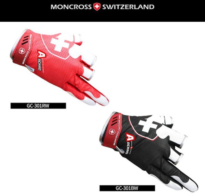 몽크로스 GC-301 레드/블랙 3컷 여름낚시장갑 낚시장갑, 레드S(여성용)