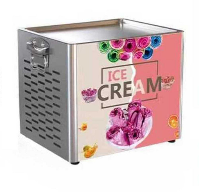 철판아이스크림기계 철판 수제 길거리 요구르트 과일 330W