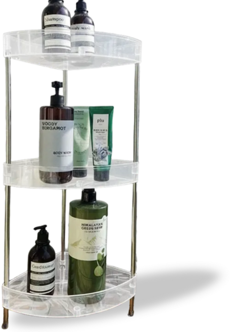 마더리빙 대용량 수납 튼튼한 욕실 코너선반, 1개