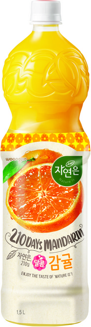 자연은 달콤감귤 주스, 1.5L, 12개