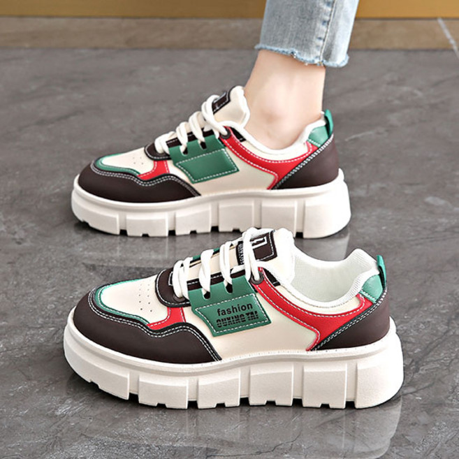 Modern Fashion 여성 트렌디 키높이 통굽 운동화 워킹화 L27