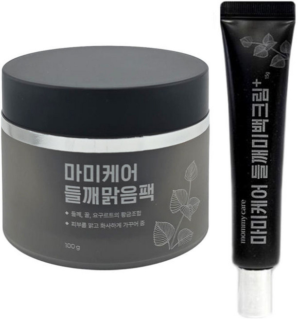 마미케어 들깨맑음팩 100g+들깨미백크림 15g, 1개
