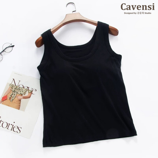 【Cavensi】暖暖背心 加厚U領發熱衣 保暖內衣 刷毛背心女 大尺碼內搭