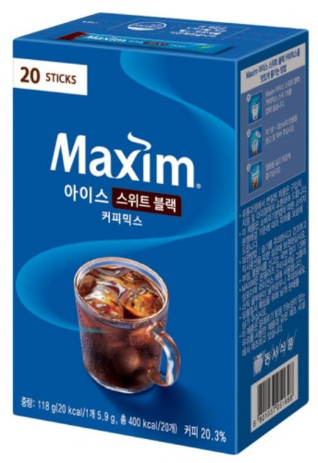 맥심 아이스 스위트 블랙, 5.9g, 20개입, 1개
