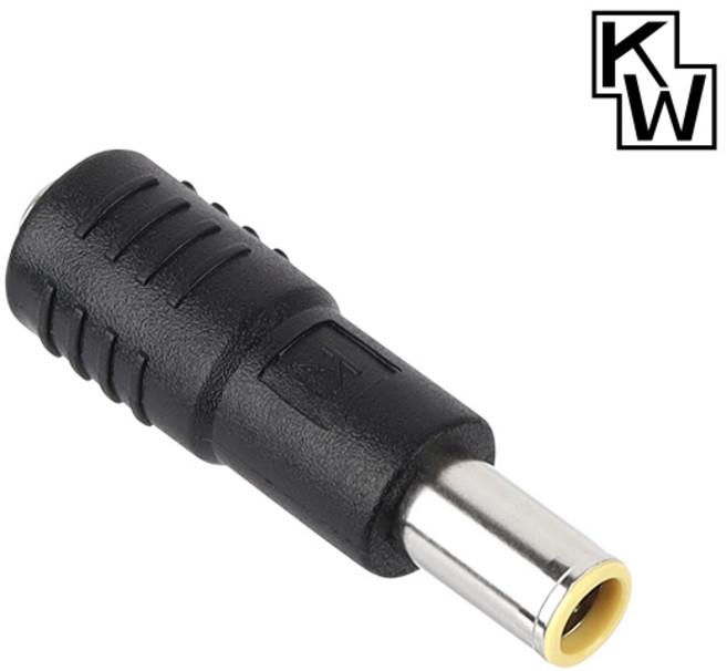 강원전자 KW 5.5x2.1 to 7.9x2.5mm 아답터 변환 잭 KW-DC19A, 1개
