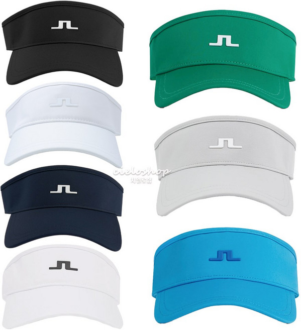 제이린드버그 야덴 골프바이저 썬캡 GMAC07852, 02. 화이트 - 화이트로고, 1개