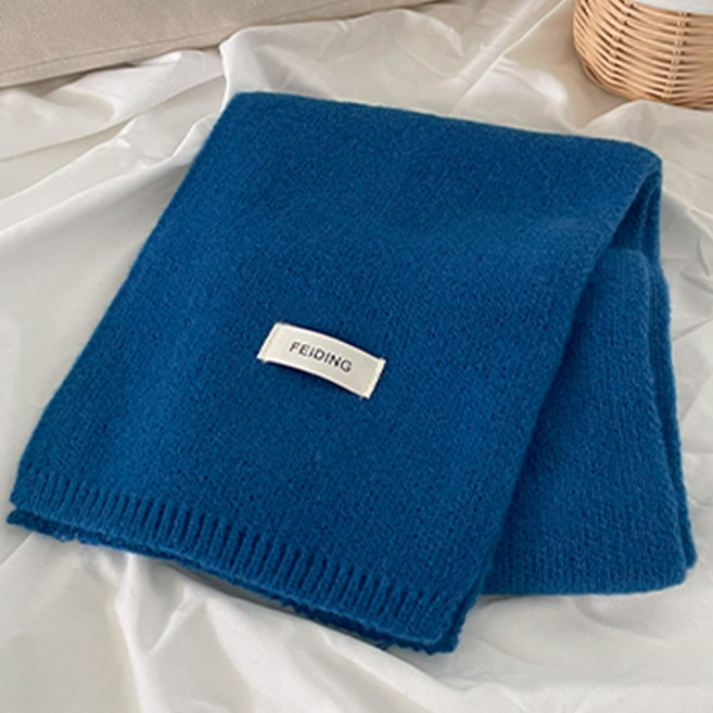 라이프그래피 베이직 무지 니트 머플러 8color 남자 여자 가을 겨울 목도리