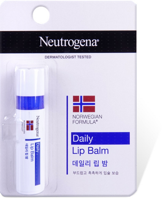 뉴트로지나 립 모이스처라이저 SPF15 4g, 무향, 1개