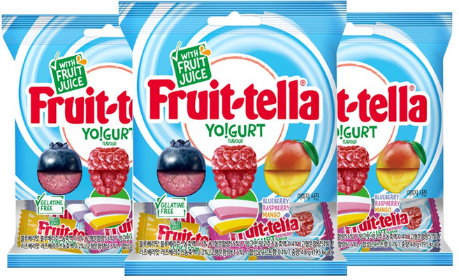 후르트텔라 요거트, 48g, 3개