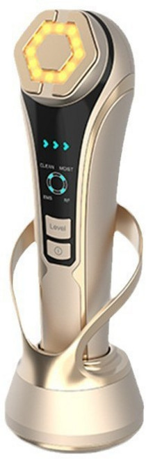 DFMEI 臉部提拉美容儀器震動冷熱敷紅光RF清潔水光ems微電流導入儀, 1個, KFT-MR168:如圖